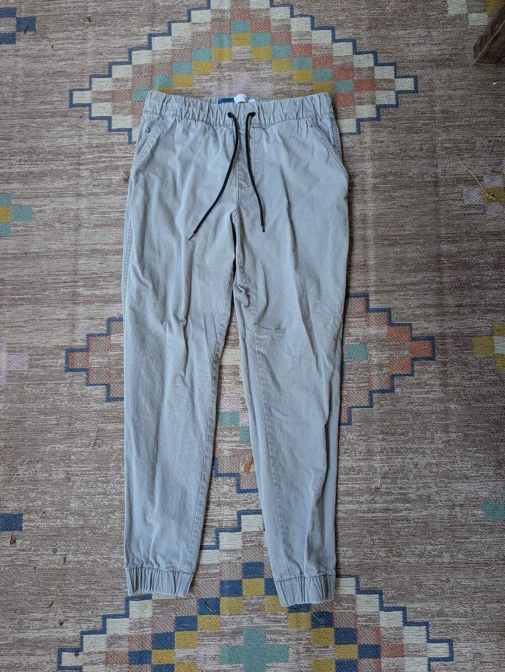 Old Navy Men's Light Gray Jogger Pants with Drawstring